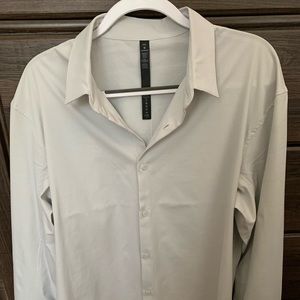 Light gray Lululemon collared shirt